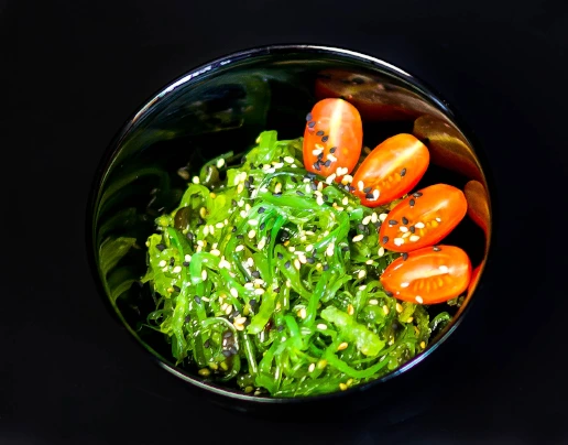 Wakame Salad – Classic seaweed salad with sesame and cherry tomatoes