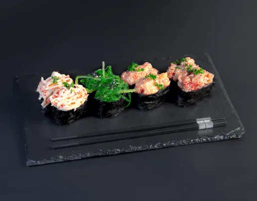Гункан Сет - суши Гункан с вкуснейшими начинками, доставка по Торуни